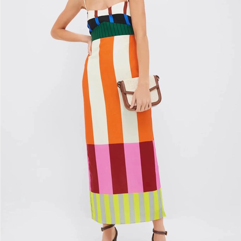 Colorful Striped Maxi Dress